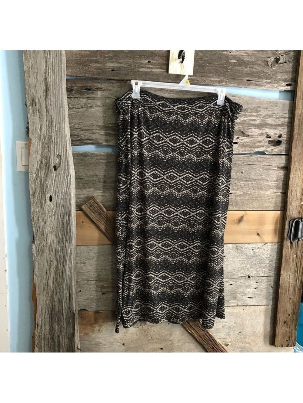 plus size 1X Fold over waistband, maxi skirt